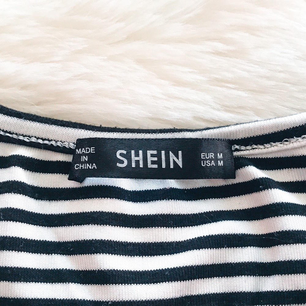 SHEIN striped button up top - Picture 3 of 5